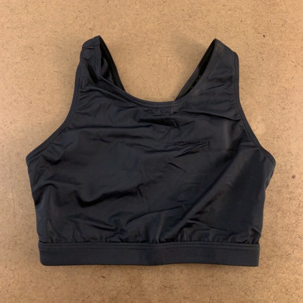 Balera Women's Size SA (Small) Black Crop Top With Cross Back Detail New